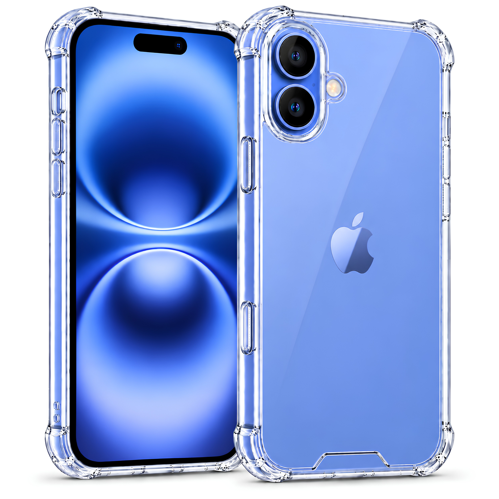 DeeToo Crystal Clear Bumper Case for iPhone 16 Plus