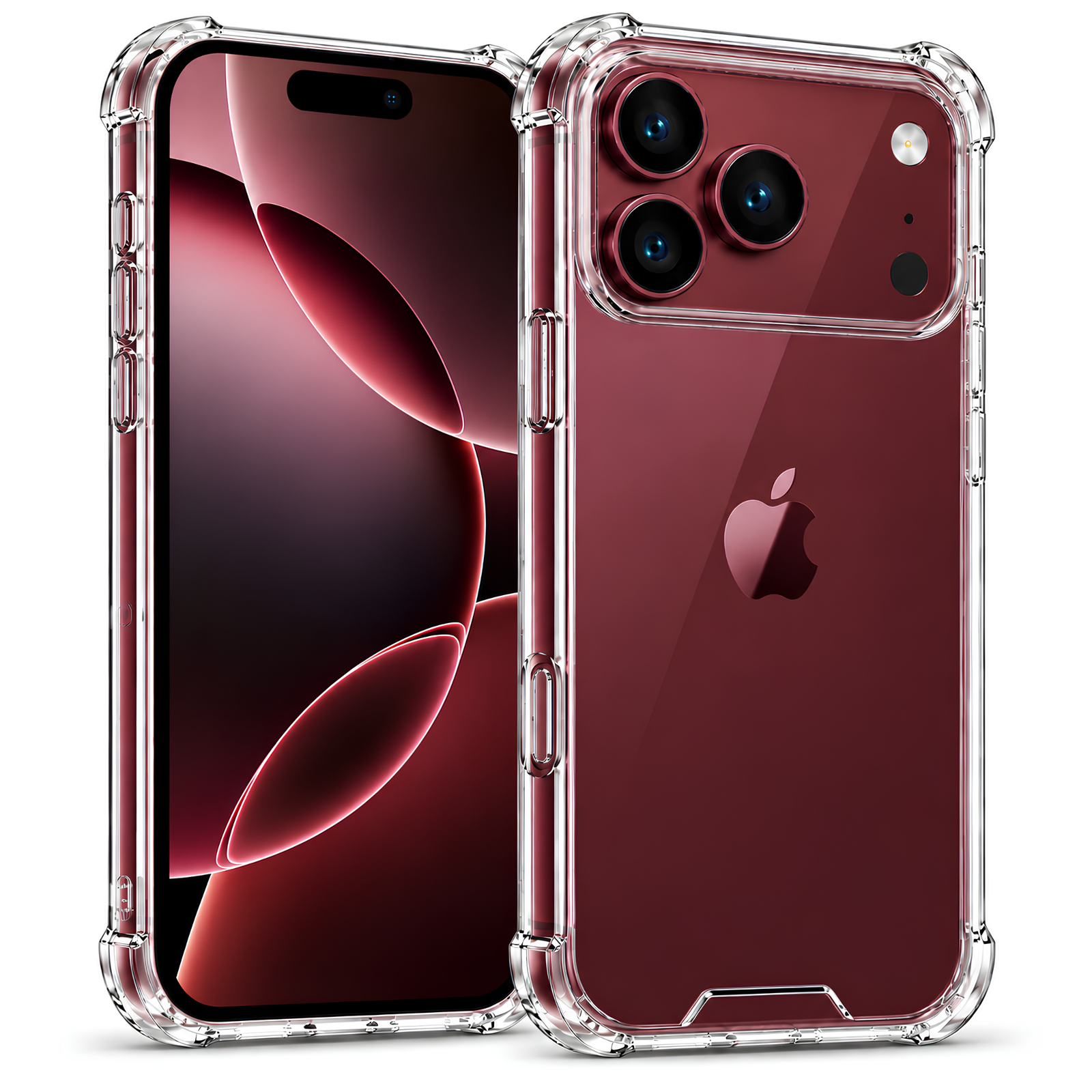 DeeToo Crystal Clear Bumper Case for iPhone 18 Pro