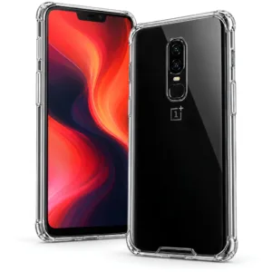 DeeToo Premium Crystal Clear Bumper Case for OnePlus 6